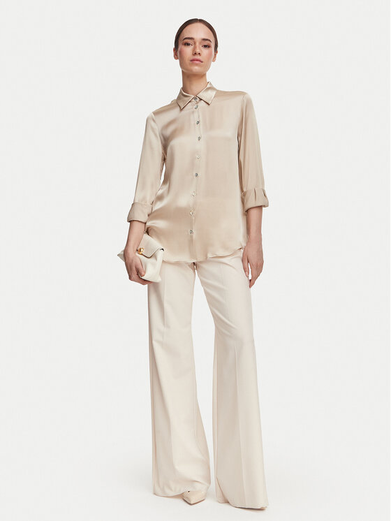 Marella Marella Cămașă Alfio 2623116045 Bej Regular Fit