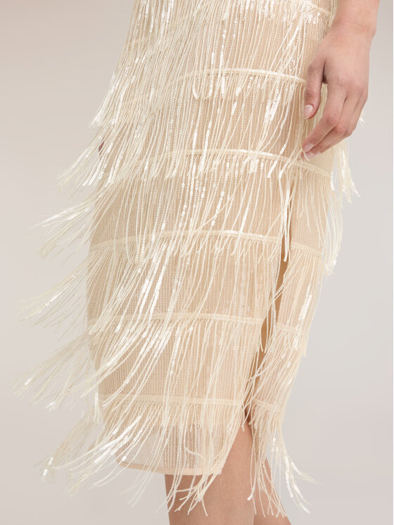 Motivi Motivi Gonna midi 1034Q001202N002 Crema Regular Fit