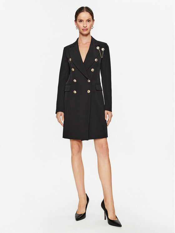 Maryley Maryley Abito da cocktail 23IB300/41BK Nero Regular Fit