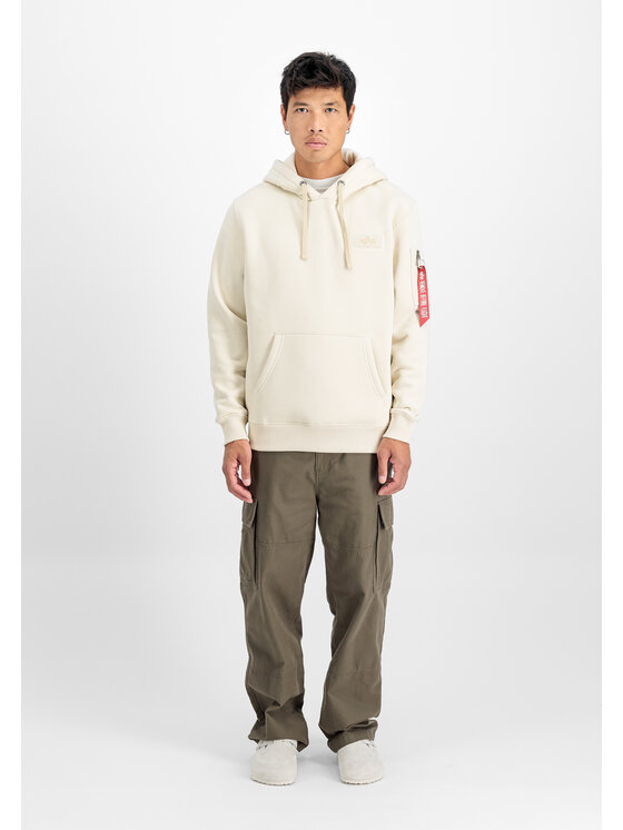 Alpha Industries Alpha Industries Bluza Backprint Hoodie Beżowy Regular Fit