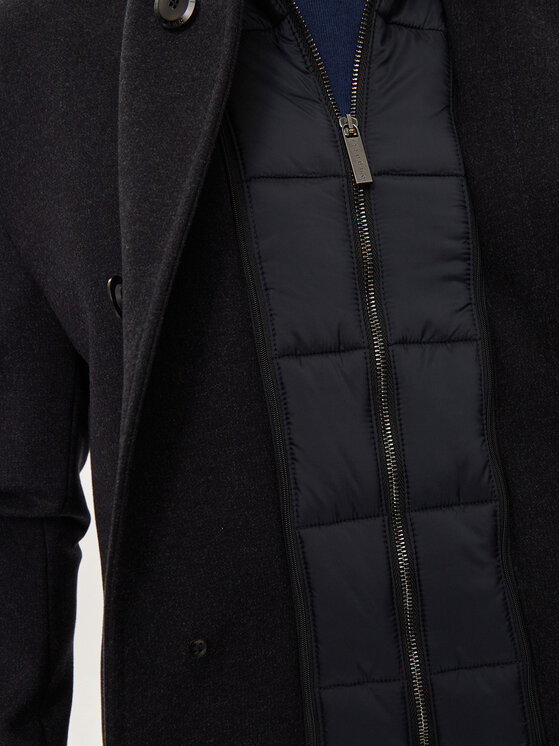 Bugatti Bugatti Cappotto invernale 626328-69040 Blu scuro Regular Fit