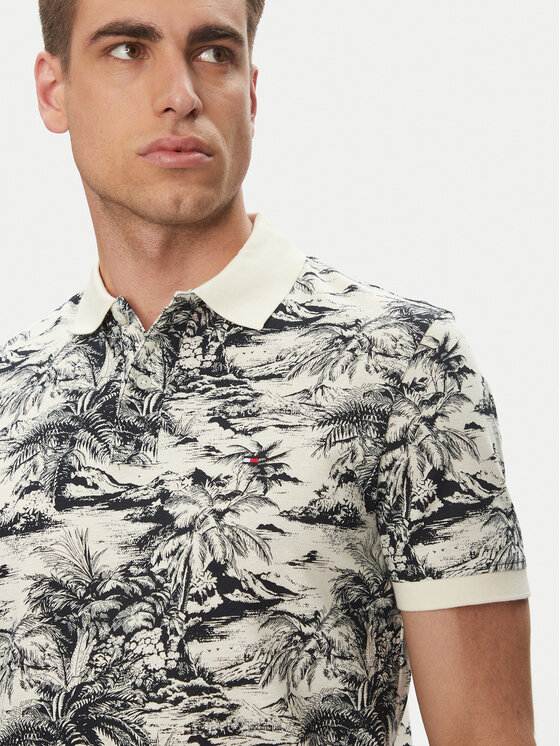 Tommy Hilfiger Tommy Hilfiger Pólóing MW0MW38475 Bézs Regular Fit