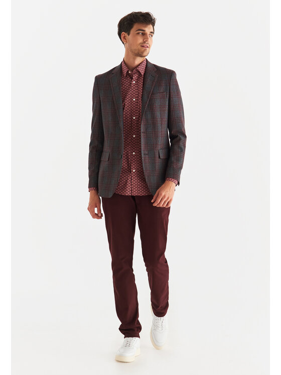Pako Lorente Pako Lorente Marynarka P21WF-3X-053 Szary Slim Fit