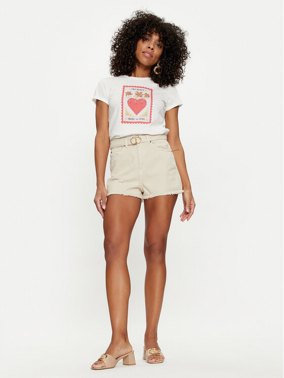 TWINSET TWINSET T-krekls 241TT2411 Balts Regular Fit