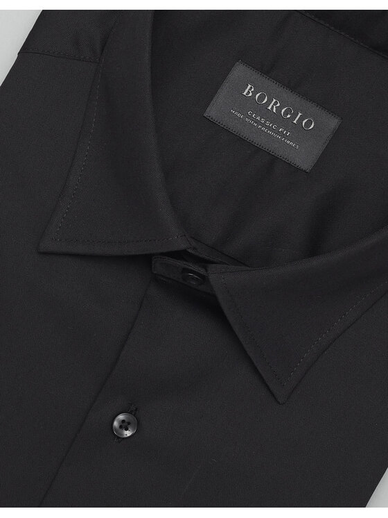 Borgio Borgio Koszula canosa Czarny Classic Fit