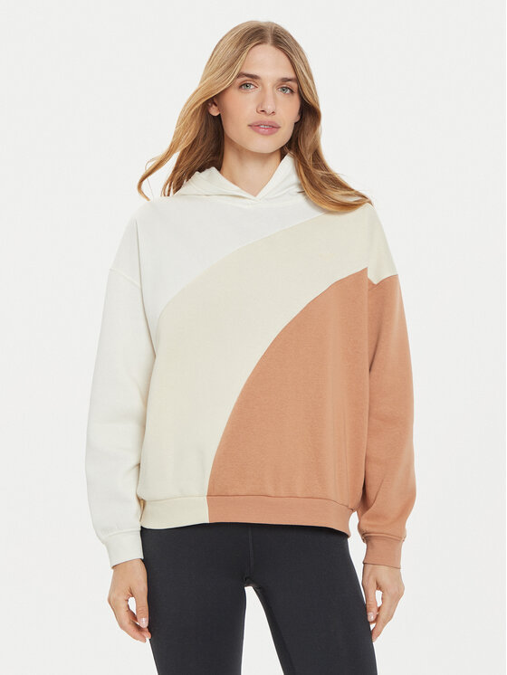 Roxy Roxy Суитшърт Waving Heart ERJFT04868 Бежов Relaxed Fit