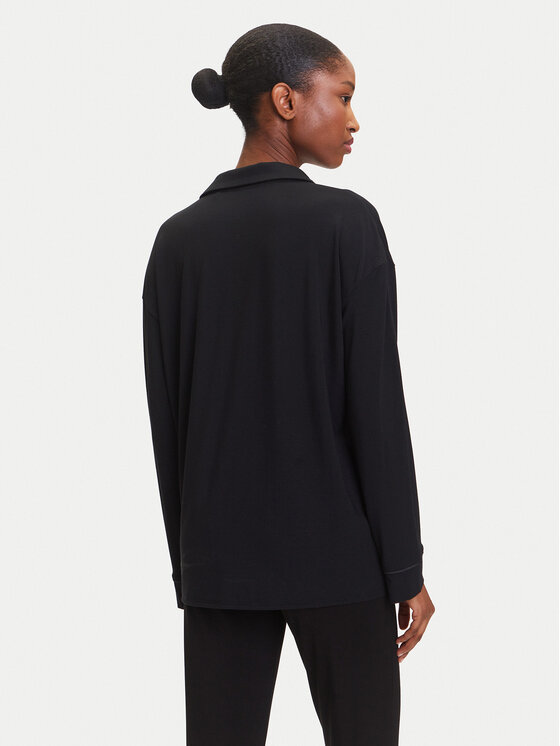 BOSS BOSS Pyžamový top Sheen 50545588 Černá Relaxed Fit