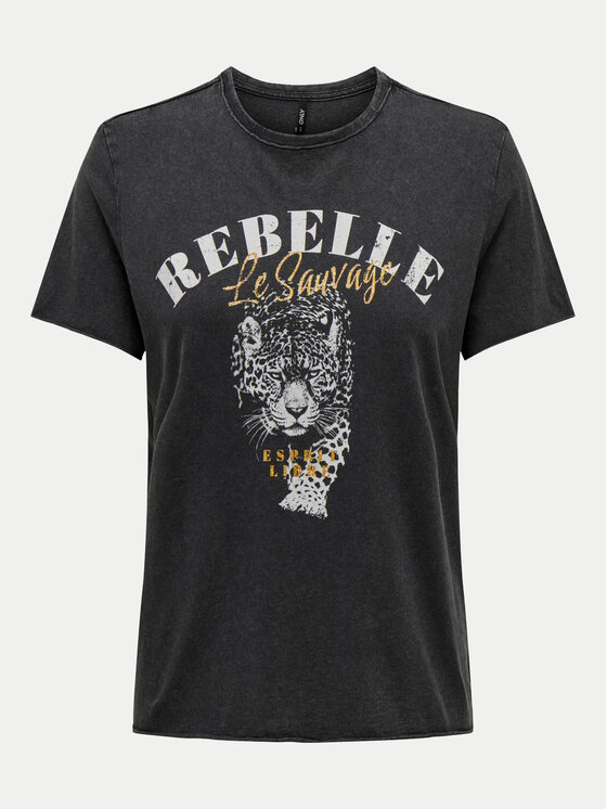 ONLY ONLY T-Shirt Lucy 15215721 Šedá Regular Fit