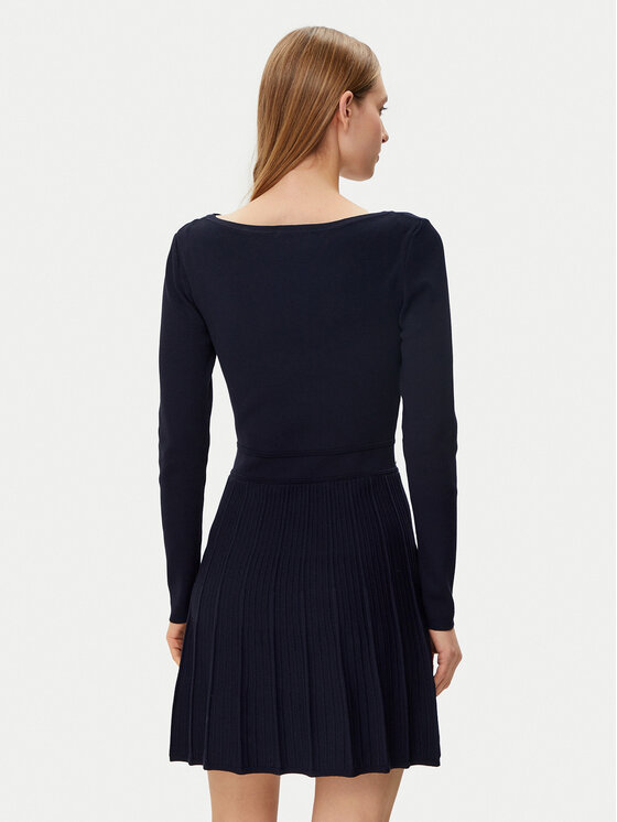 Morgan Morgan Sukienka dzianinowa 251-RMCLO Granatowy Slim Fit