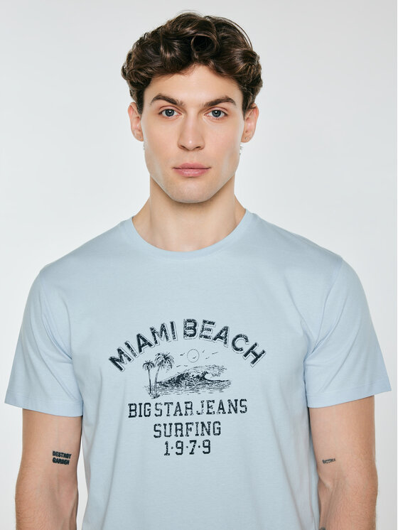 BIG STAR BIG STAR T-Shirt FORS Niebieski Basic Fit