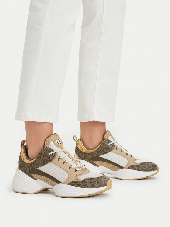 MICHAEL Michael Kors MICHAEL Michael Kors Sneakersy Bowie 43T6BWFS2B Brązowy