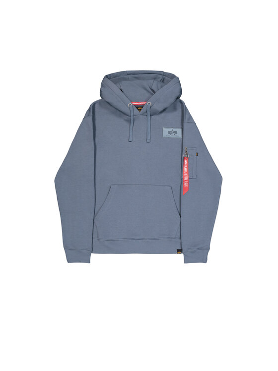 Alpha Industries Alpha Industries Bluza Backprint Hoodie Błękitny Regular Fit