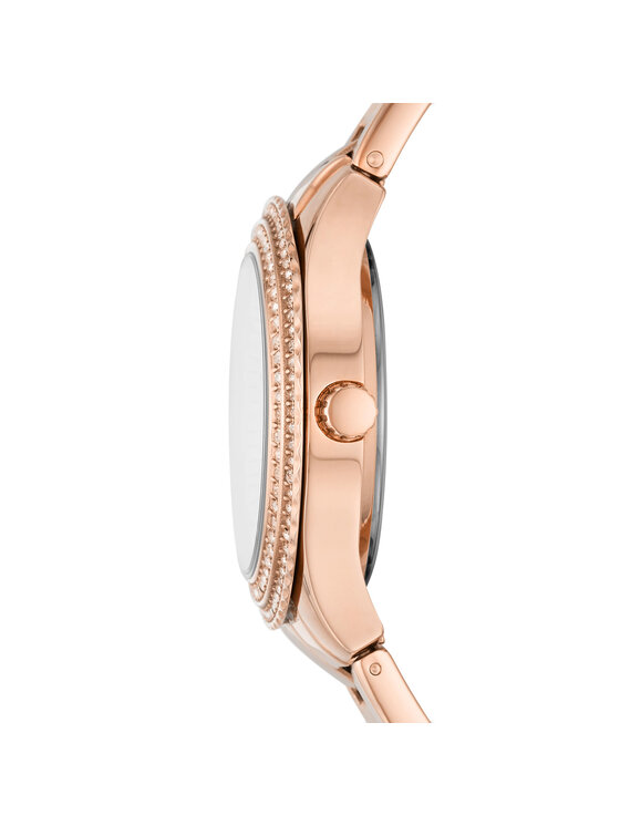 Fossil Fossil Zegarek ES5136 Różowe złoto