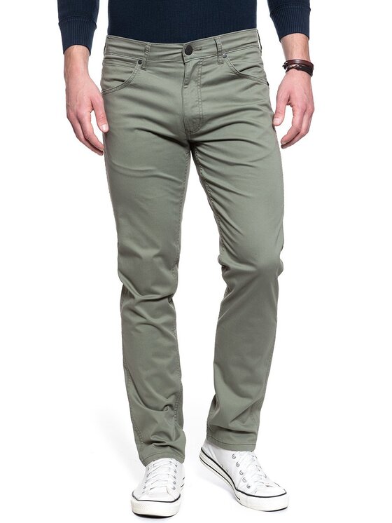 Wrangler Wrangler Pantaloni di tessuto GREENSBORO Marrone Straight Fit