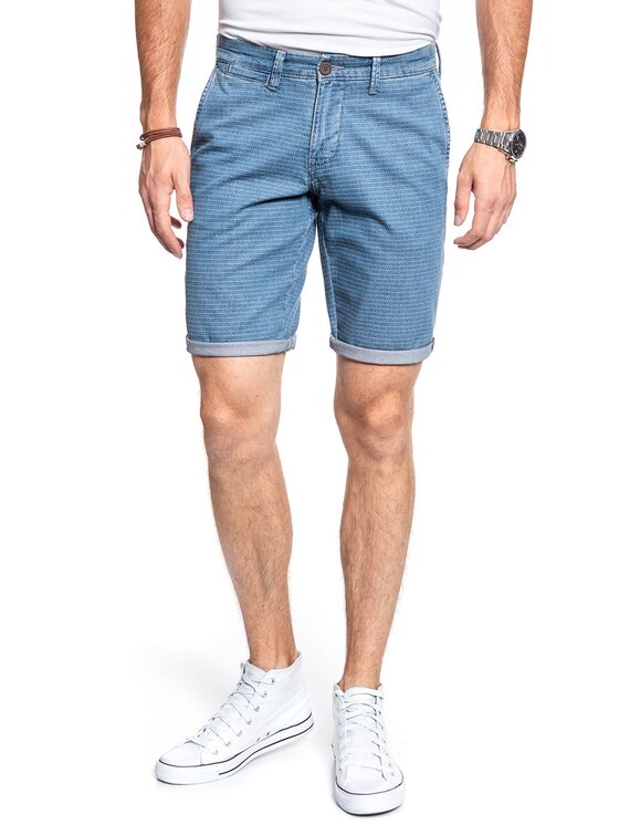 Mustang Mustang Szorty jeansowe CLASSIC CHINO SHORT Biały Regular Fit
