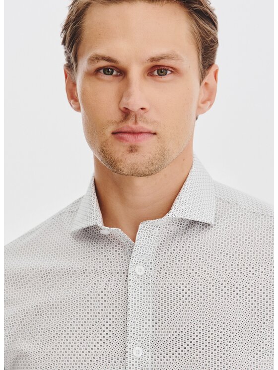 Pako Lorente Pako Lorente Koszula P25WF-1X-033 Biały Slim Fit