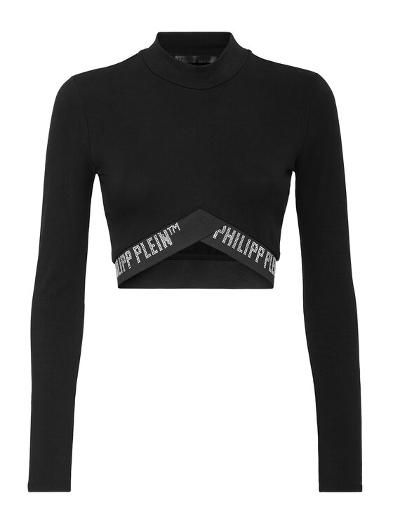 PHILIPP PLEIN PHILIPP PLEIN Koszulka techniczna 2447 Czarny Jogger Fit