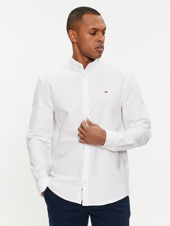 Tommy Jeans Košeľa Entry DM0DM19134 Biela Regular Fit