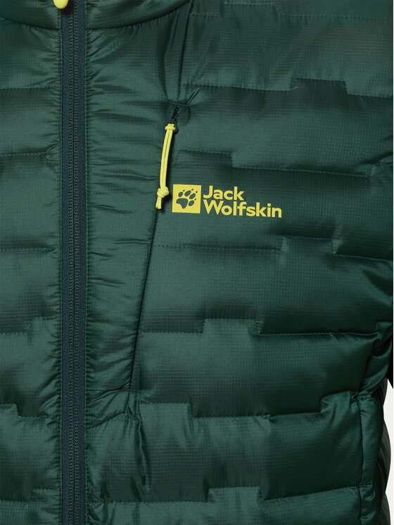 Jack Wolfskin Jack Wolfskin Pūkinė striukė Passamani A61836 Žalia Regular Fit