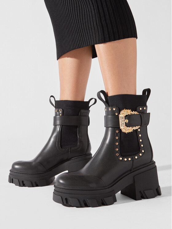 Versace Jeans Couture Versace Jeans Couture Μποτάκια 75VA3S84 Μαύρο