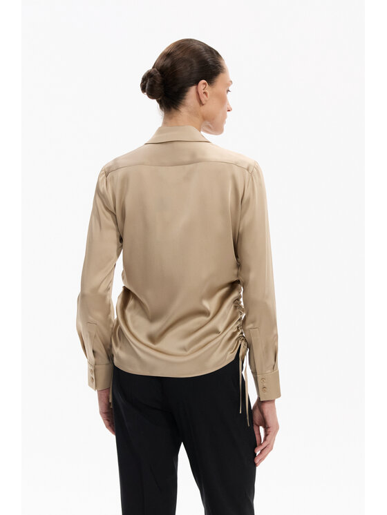 Deni Cler Milano Deni Cler Milano Koszula W-DC-1471-F5-F6-12-1 Beżowy Regular Fit
