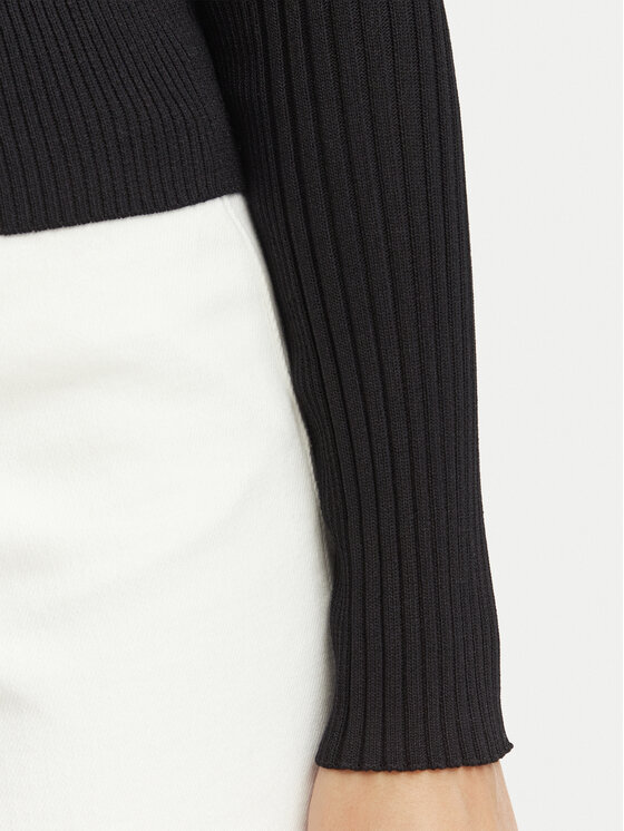 Tommy Jeans Tommy Jeans Bluză DW0DW23544 Negru Slim Fit