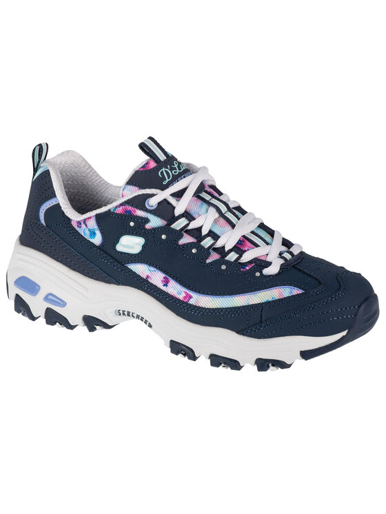 Skechers Skechers Sneakers Skechers D'Lites-Blooming Fields Blu scuro