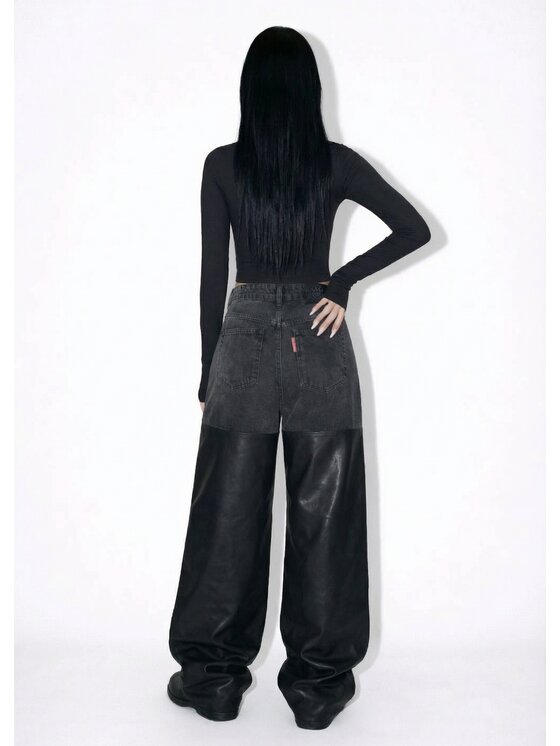 MissDenim MissDenim Jeansy Baggy Jeans Czarny Baggy Fit