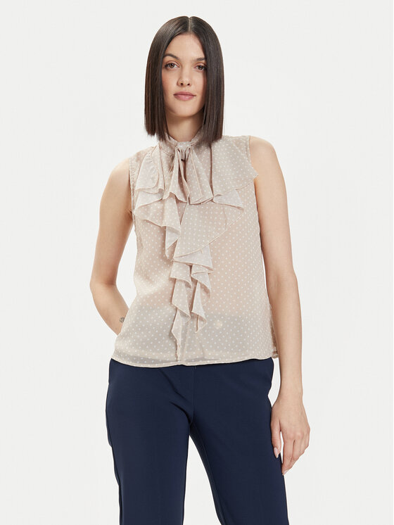 Rinascimento Rinascimento Bluse CFC0118527003 Beige Regular Fit