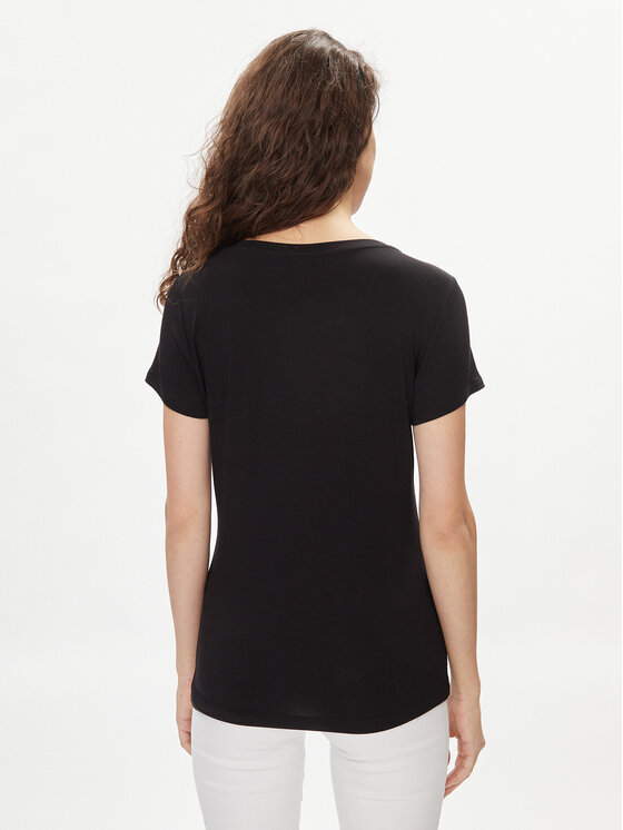 Liu Jo Liu Jo T-krekls VA4154 JS360 Melns Regular Fit