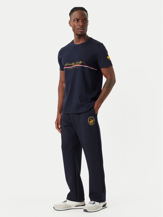 Beverly Hills Polo Club Beverly Hills Polo Club Póló P-SS26M-TS1519 Sötétkék Regular Fit