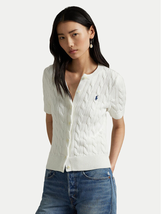 Polo Ralph Lauren Kardigán 211966720001 Biela Slim Fit