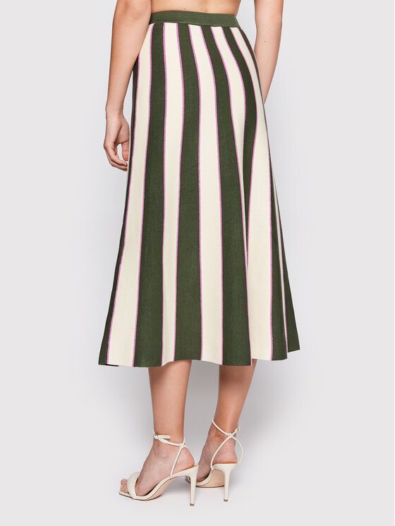 Victoria Victoria Beckham Victoria Victoria Beckham Fustă trapez 1322KSK003791A Colorat Regular Fit