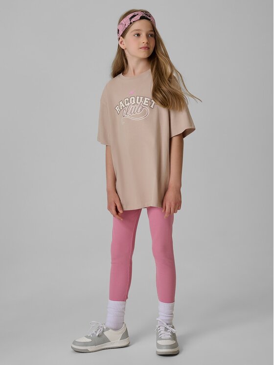 4F 4F T-shirt 4FJRAW26TTSHF4242-83S Marrone Oversize
