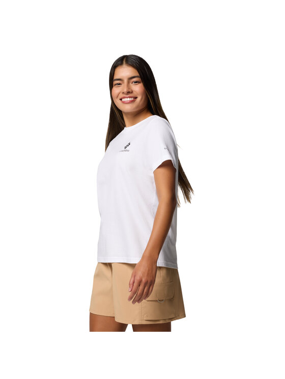 Columbia Columbia T-shirt Columbia Rolling Bend Graphic SS Tee Bianco Regular Fit