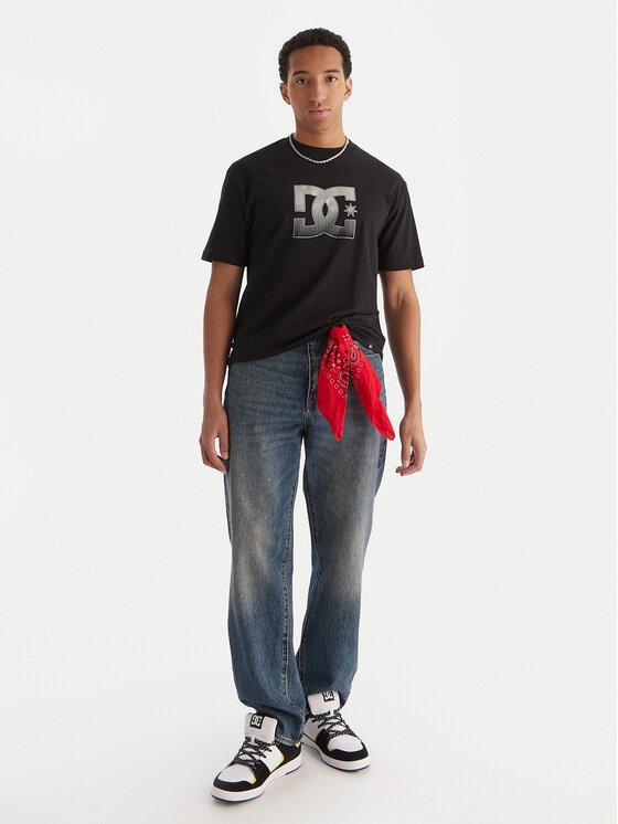 DC Shoes DC Shoes T-shirt Star Reflective EDYZT04346 Crna Regular Fit