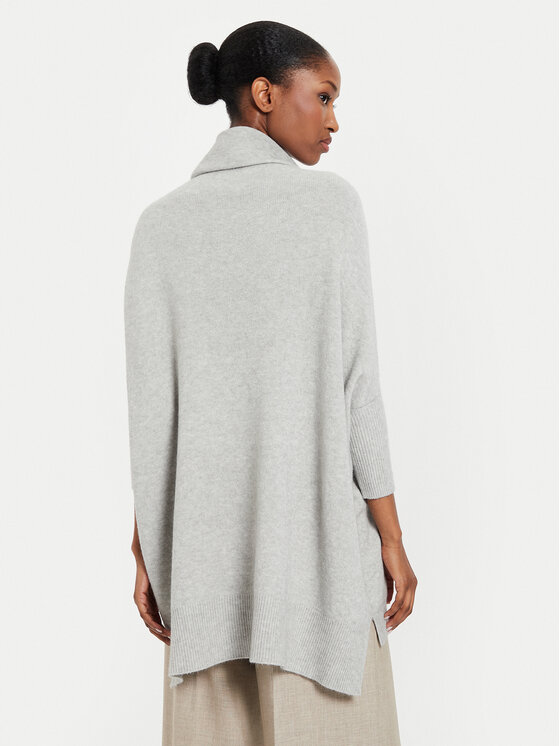 Kontatto Kontatto Rollkragenpullover 3M0140 Grau Relaxed Fit