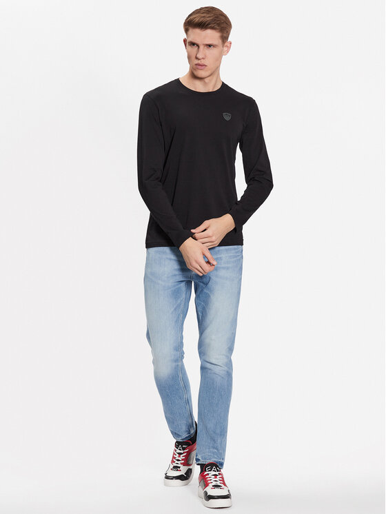 EA7 Emporio Armani EA7 Emporio Armani S dlhými rukávmi 3RPT43 PJNTZ 1200 Čierna Regular Fit