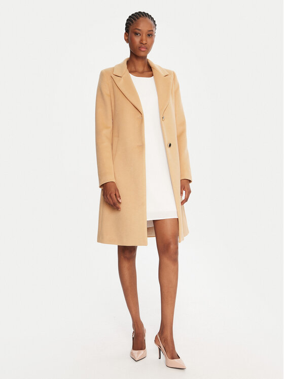 Rinascimento Rinascimento Übergangsmantel CFC0126117003 Beige Regular Fit