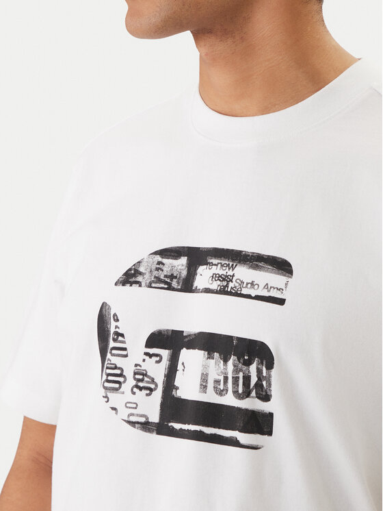 G-Star Raw G-Star Raw Póló G Icon Graphic D28823-E385 Fehér Regular Fit