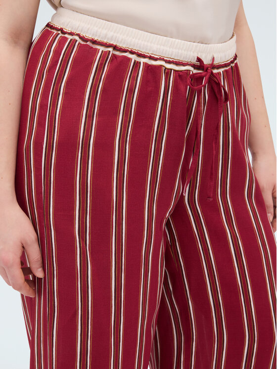 Fiorella Rubino Fiorella Rubino Pantaloni di tessuto P082L002504N0Z6 Bordeaux Flared Fit