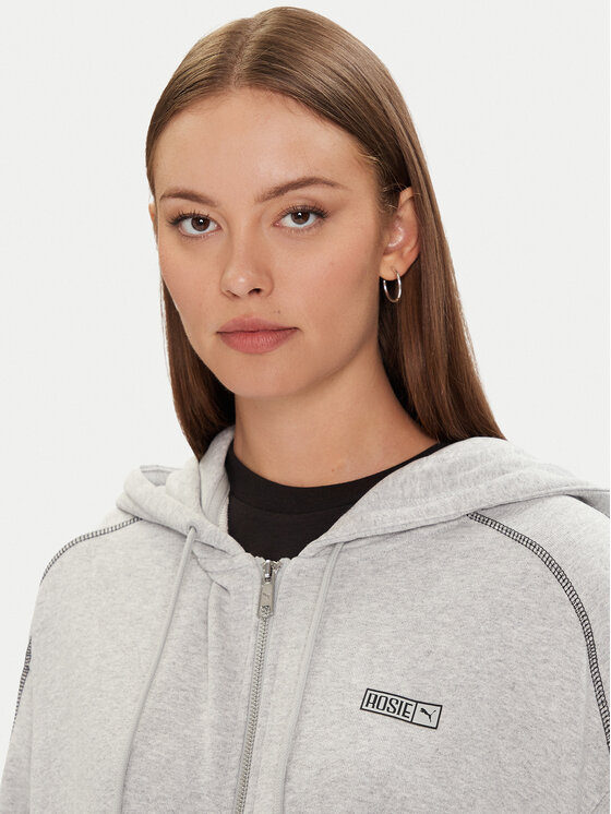 Puma Puma Mikina PUMA X ROSÉ T7 633801 10 Šedá Oversize