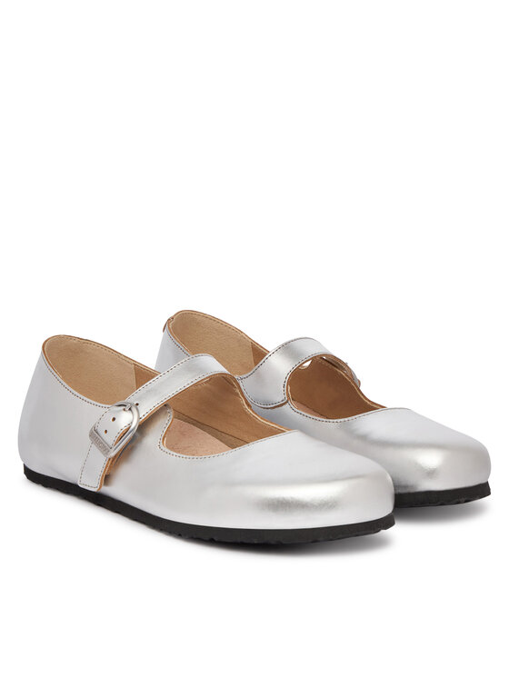 Birkenstock Birkenstock Balerīnas Santa Clarita 1030679 Sudraba