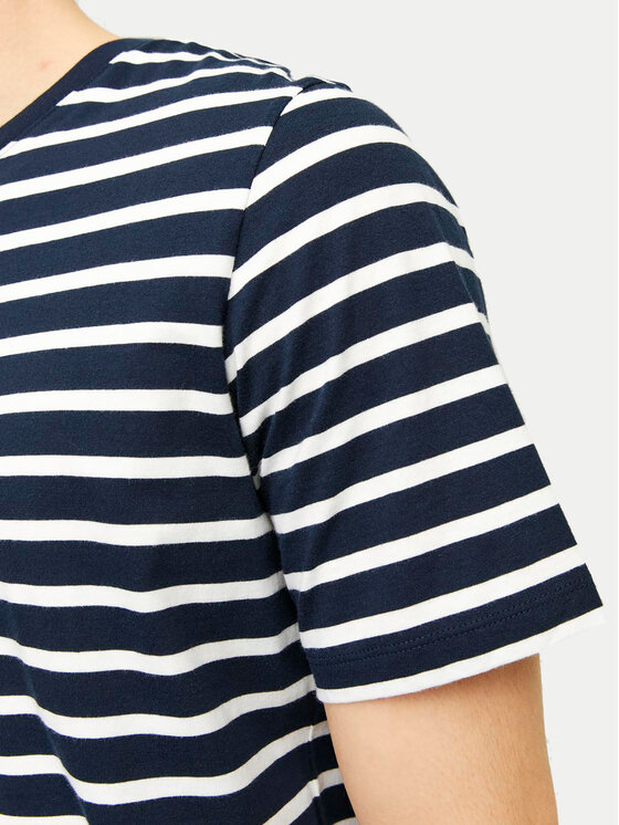 Jack&Jones Jack&Jones Majica Organic Basic 12156101 Mornarsko modra Slim Fit