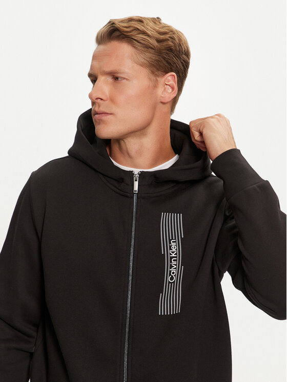 Calvin Klein Calvin Klein Μπλούζα Horizontal Logo K10K113550 Μαύρο Regular Fit