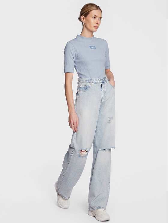 Calvin Klein Jeans Calvin Klein Jeans Traperice J20J220183 Plava Relaxed Fit