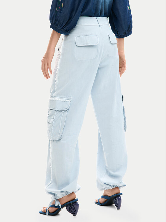 Desigual Desigual Pantaloni di tessuto 26SWPW25 Blu Regular Fit