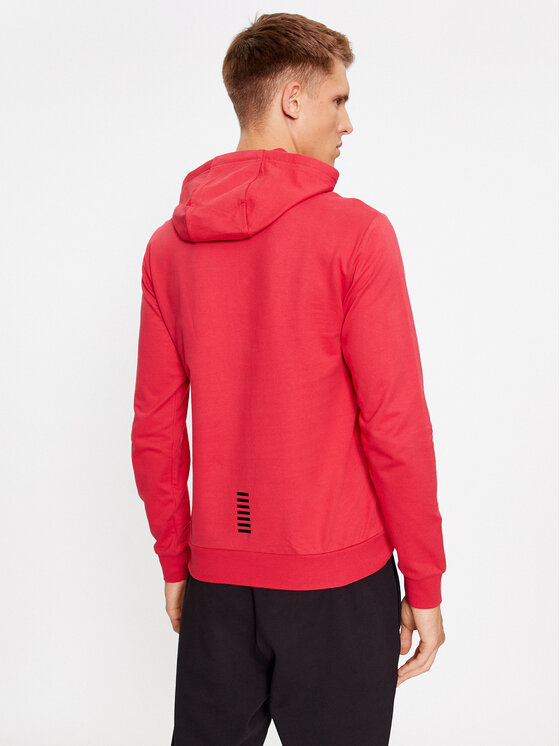 EA7 Emporio Armani EA7 Emporio Armani Džemperis ar kapuci 8NPM04 PJ05Z 1462 Sarkans Regular Fit