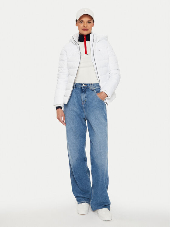 Tommy Jeans Tommy Jeans Kurtka zimowa Basic DW0DW18311 Biały Slim Fit