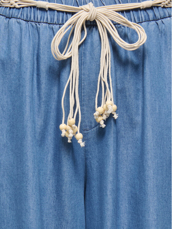 ONLY ONLY Stoffhose Bea Hw 15375507 Blau Wide Leg